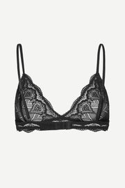 Samsoe Samsoe - Marilyn Bra Black – Soutien gorge en dentelle noir