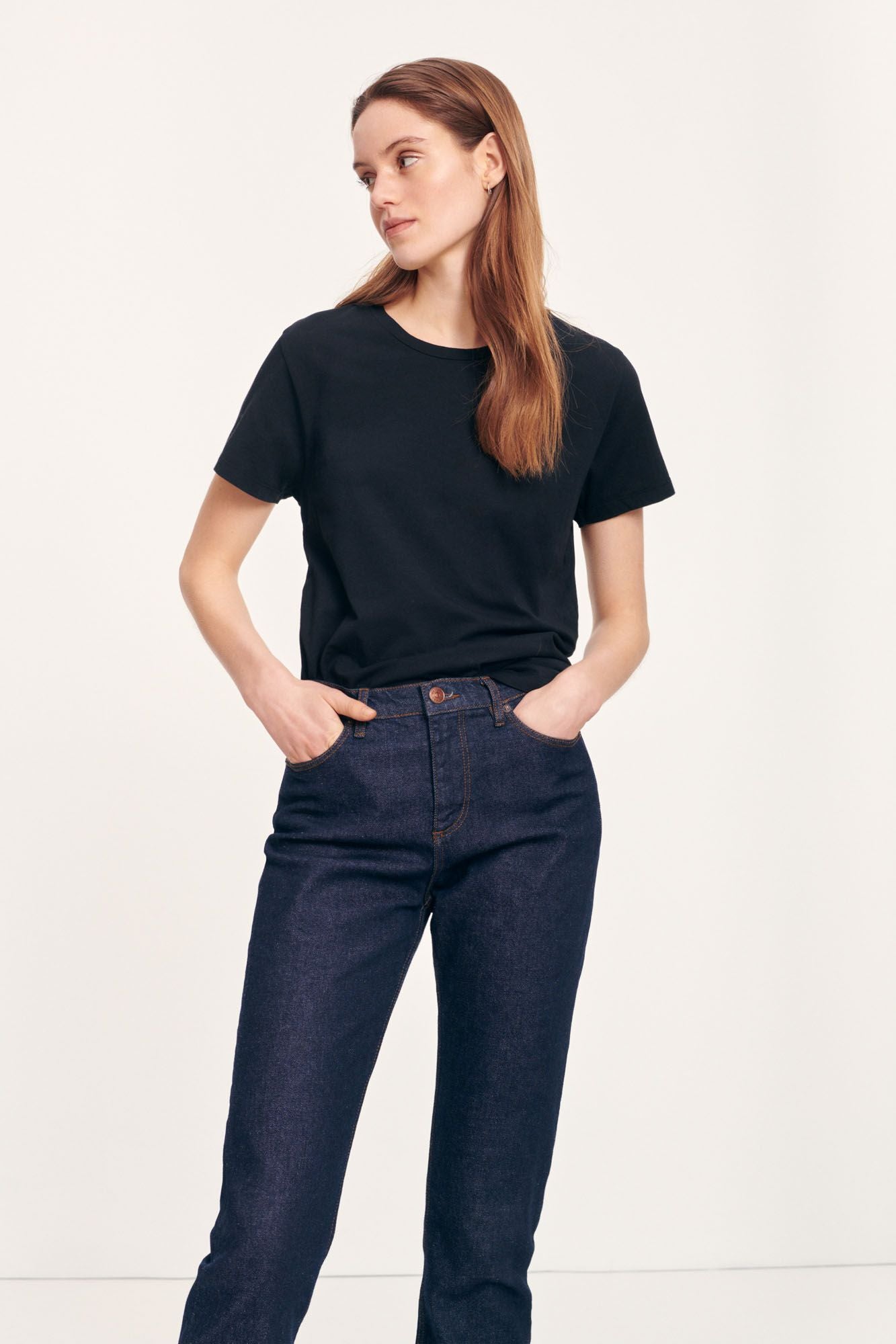 Samsoe Samsoe Femme- Solly Tee 205 Solid Black-Tops-205