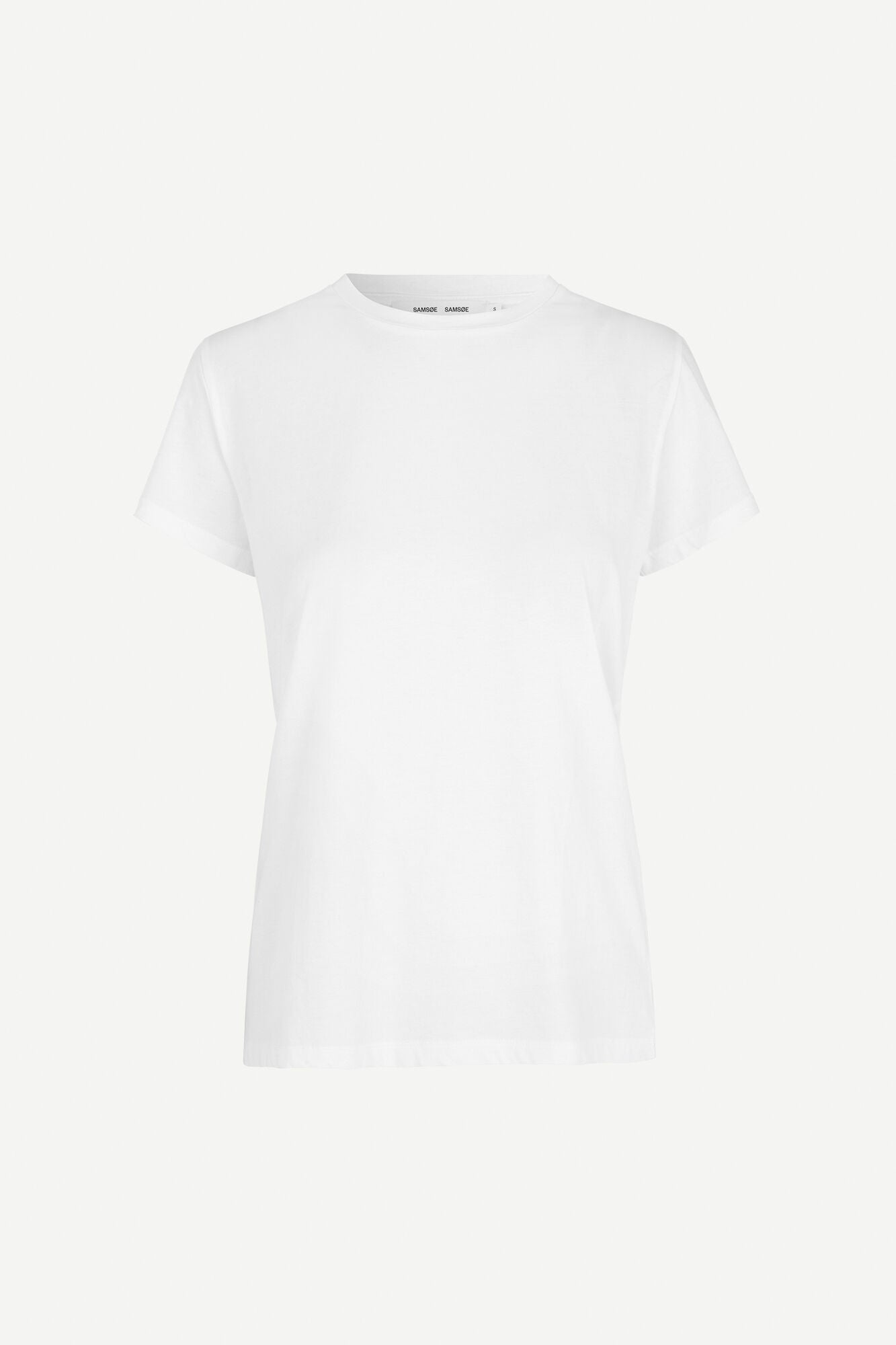 Samsoe Samsoe Femme- Solly Tee 205 Solid T-shirt White-Tops-205