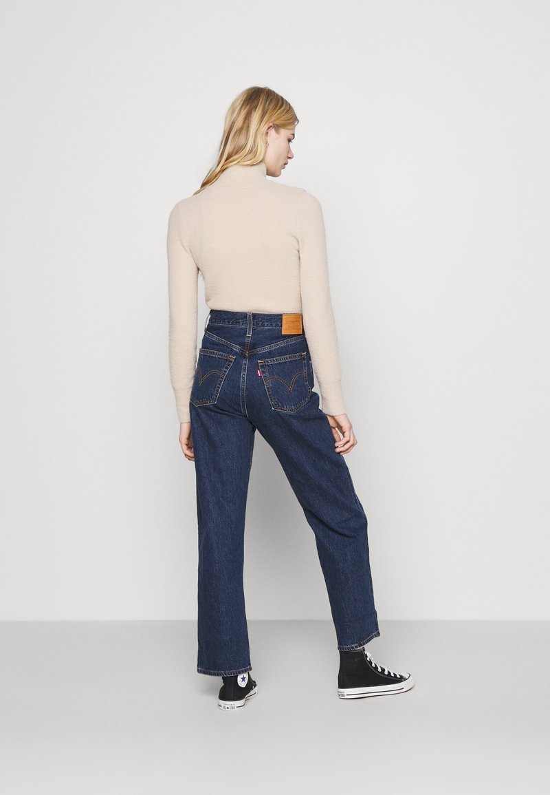 Levis - Organic Denim - RIBCAGE STRAIGHT ANKLE JEANS - Noe Dark-Jupes et Pantalons-726930072