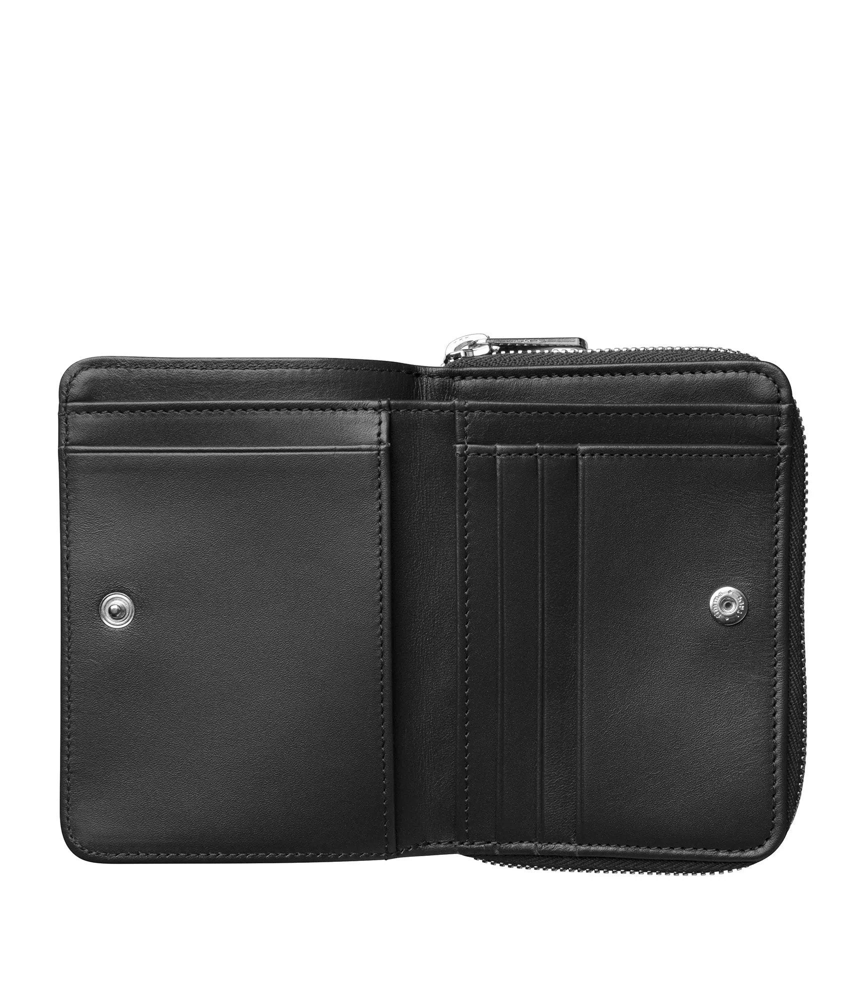 A.P.C - Compact Emmanuel Noir - Portefeuilles en cuir-Accessoires-PXAQG - H63087