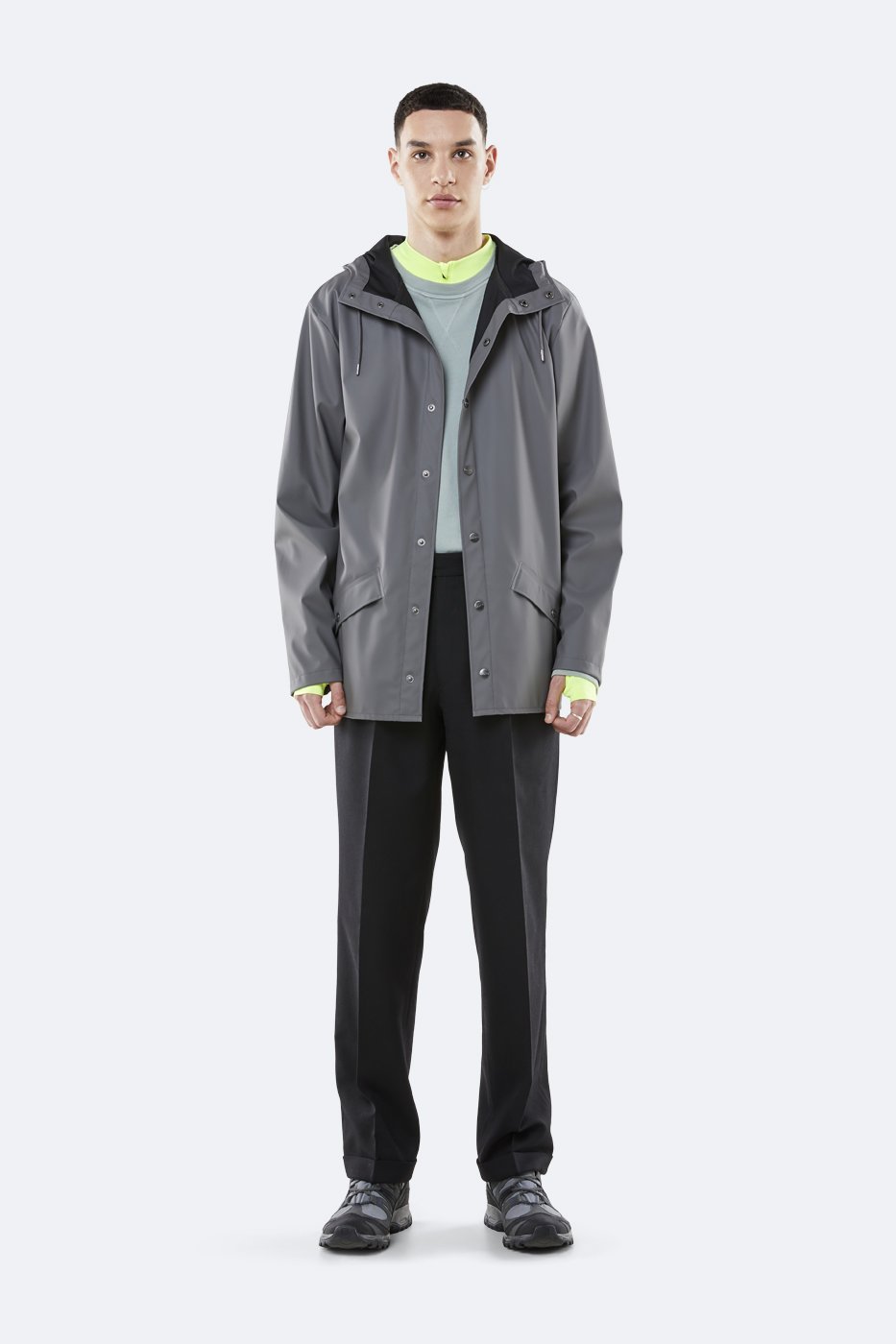 Rains - Jacket Charcoal – Veste Imperméable Unisexe Gris foncé-Vestes et Manteaux-1201