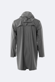 Rains – Long Jacket Charcoal – Veste Longue Imperméable Unisexe Gris foncé-Vestes et Manteaux-1202