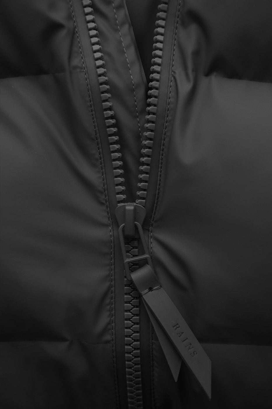 Rains - Long Puffer Jacket Black – Veste Puffer Longue Noire-Vestes et Manteaux-1507