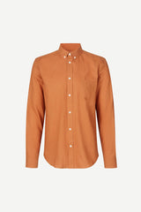 Samsoe Samsoe Homme- Liam BA Shirt 6971 - Orange Adobe-Chemises-M20200043