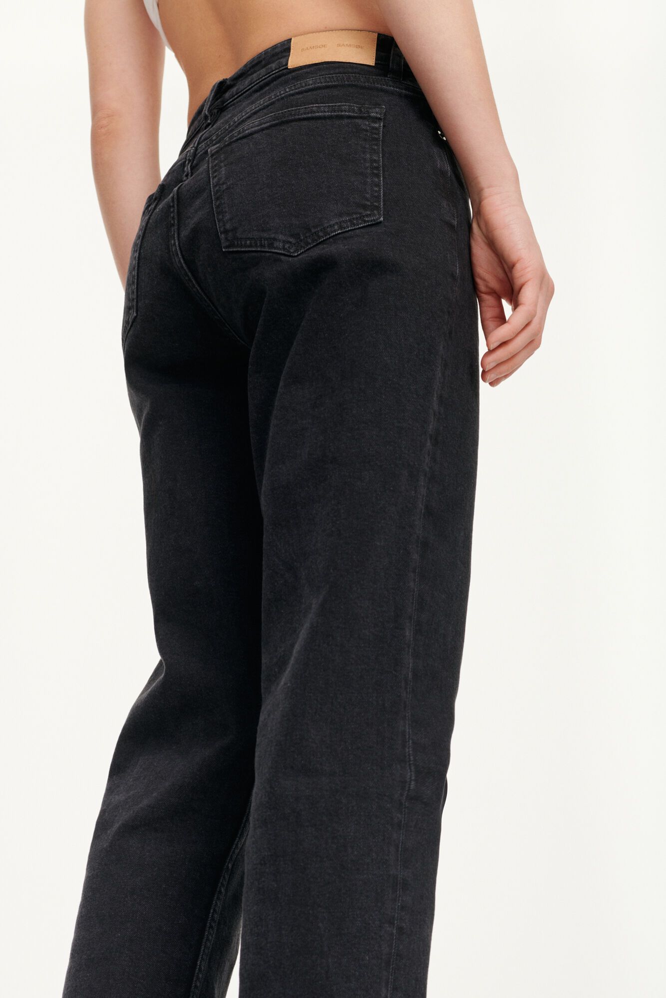 Samsoe Samsoe Femme - Organic Denim - Marianne Jeans 11356 - Black Rock-Jupes et Pantalons-11356
