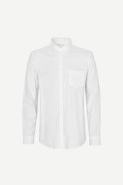 Samsoe - Liam BA Shirt 11246 White – Chemise à Manches Longues Blanche-Chemises-M20123201