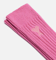 Ami Paris - Chaussettes Unies Ami de Cœur - Rose Bonbon-chaussettes-USC603.379