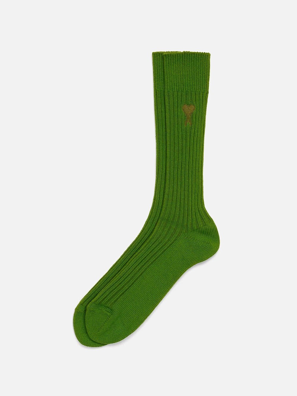 Ami Paris - Chaussettes Unies Ami de Cœur - Vert Sapin-chaussettes-USC603.379
