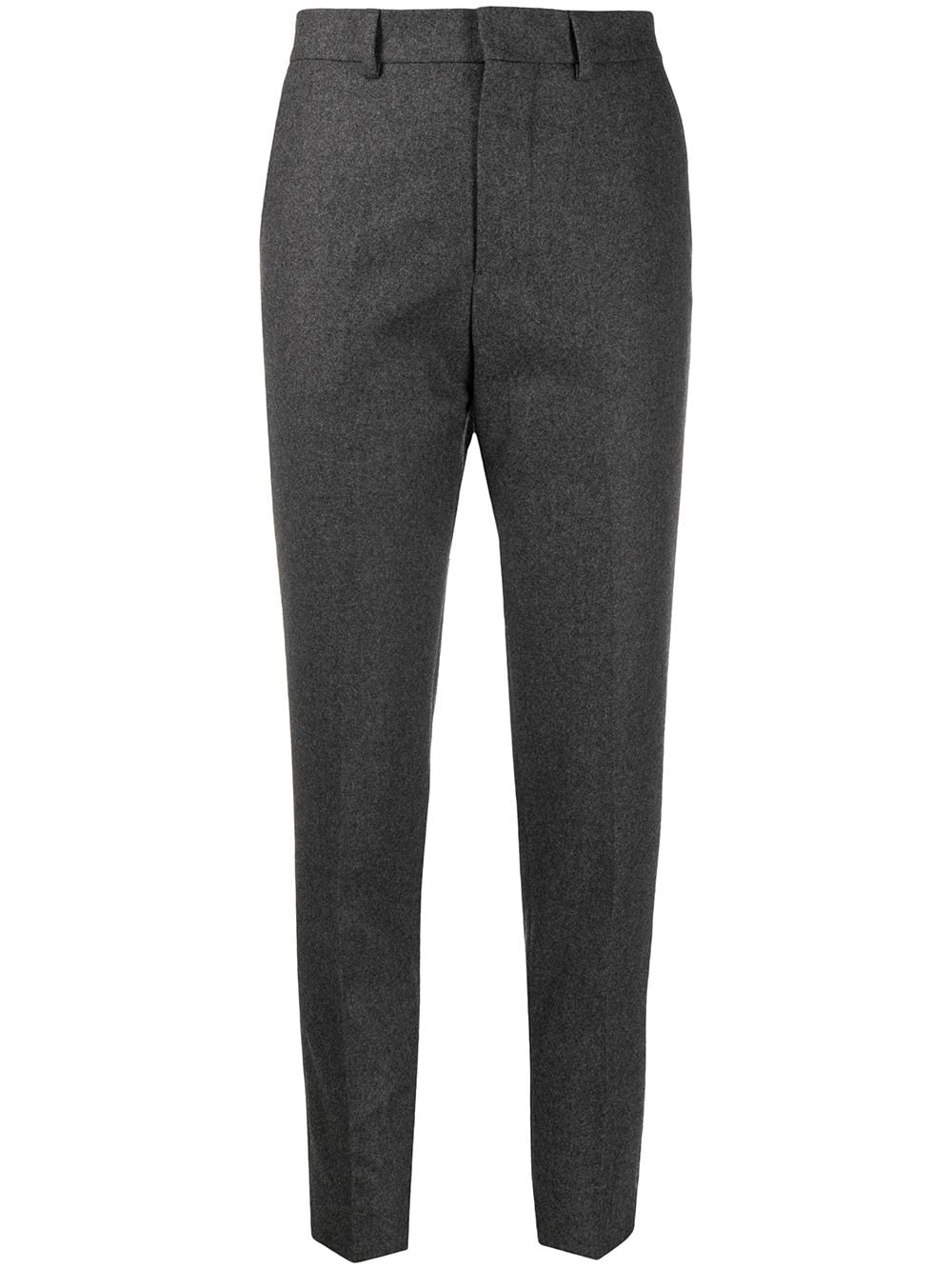 AMI FEMME - Pantalon Costume Cigarette - Gris Chiné-Jupes et Pantalons-FTR008.WV0043