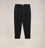Ami Paris - Pantalon Carotte Oversize - Noir-Pantalons et Shorts-HTR101.CO0009