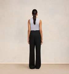 Ami Paris - Pantalon Large - Noir-Pantalons et Shorts-FTR419.VI0007