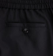 Ami Paris - Pantalon Taille Élastique - Noir-Pantalons et Shorts-HTR206.279001