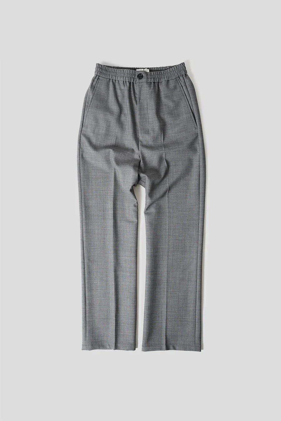 Ami Paris - Pantalon Taille Elastiquée - Gris chiné-Pantalons et Shorts-HTR206.WV0043