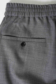 Ami Paris - Pantalon Taille Elastiquée - Gris chiné-Pantalons et Shorts-HTR206.WV0043