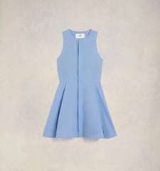 Ami Paris Femme - Robe Courte bleu ciel-Robes-FDR116.CO0063