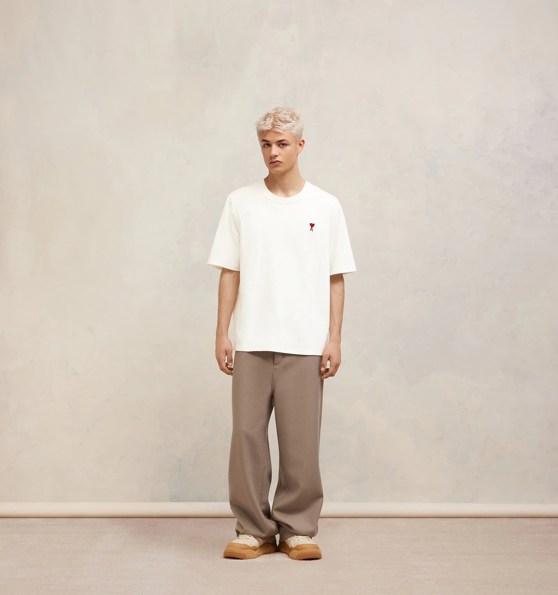 Ami Paris - T-shirt Ami de Cœur - Blanc-T-shirts-BFUTS005.726001