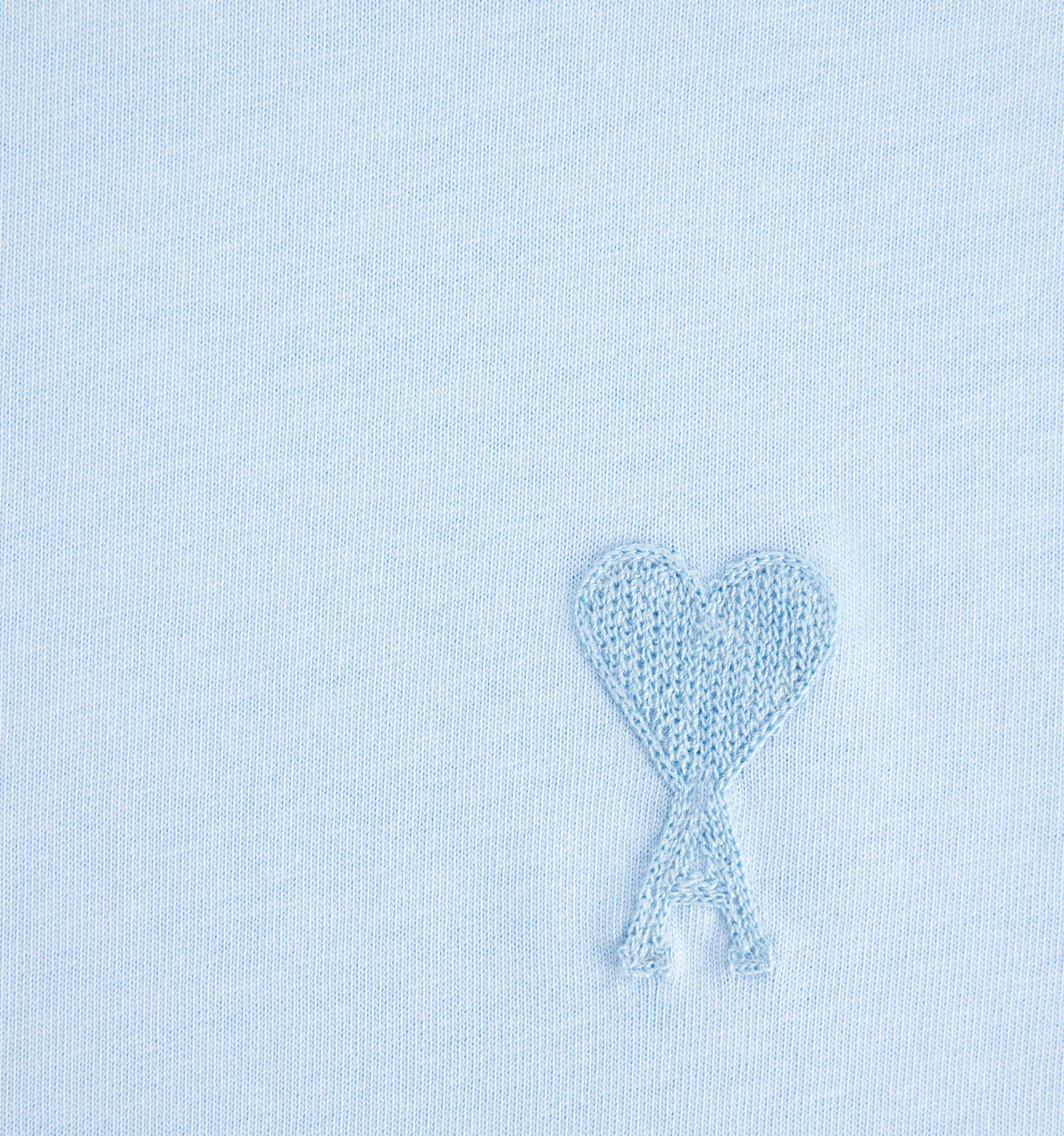 Ami Paris - T-shirt Ami de Cœur - Bleu Ciel-T-shirts-UTS004.726