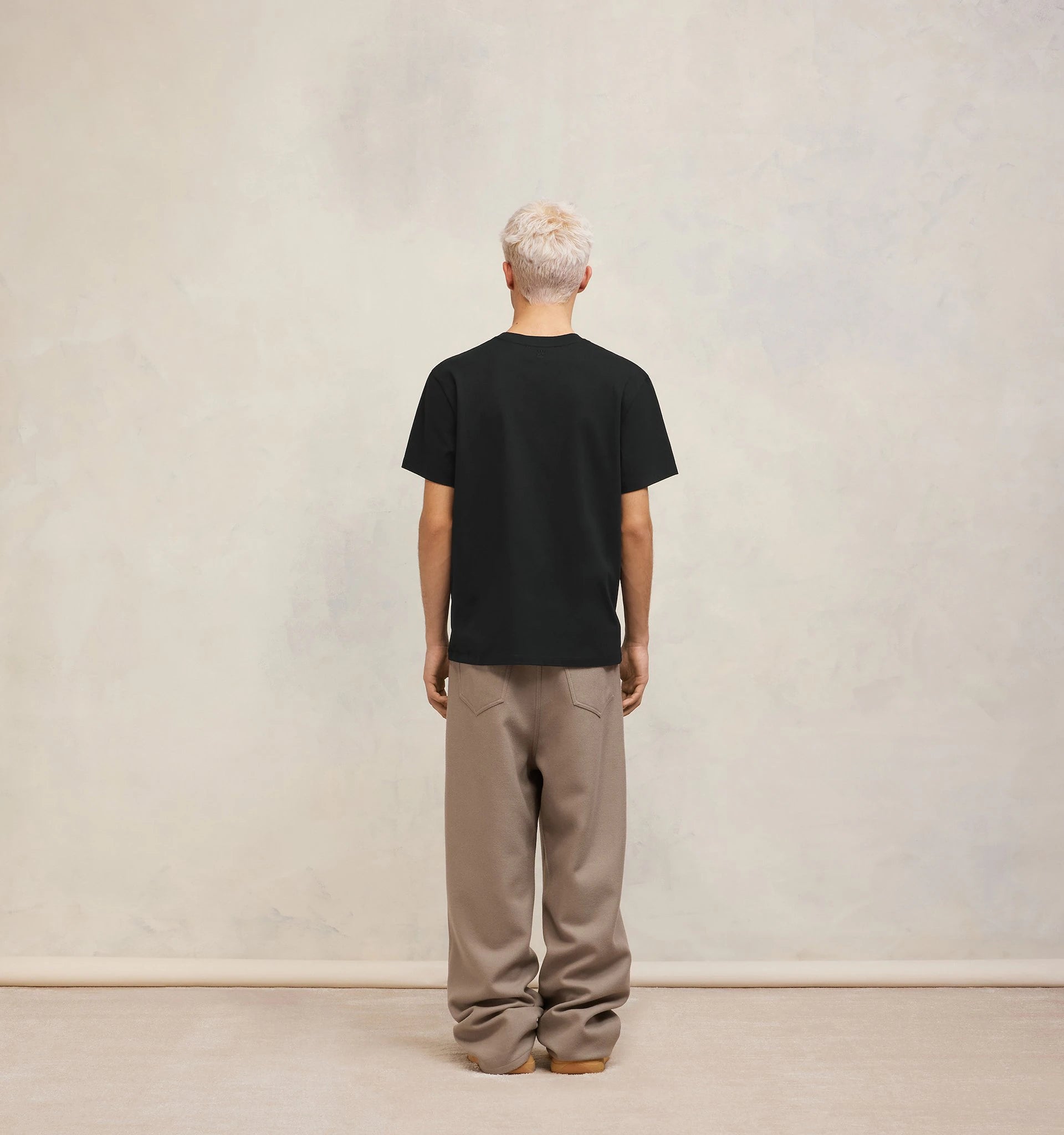 Ami Paris - T-shirt Ami de Cœur - Noir-T-shirts-UTS003.724