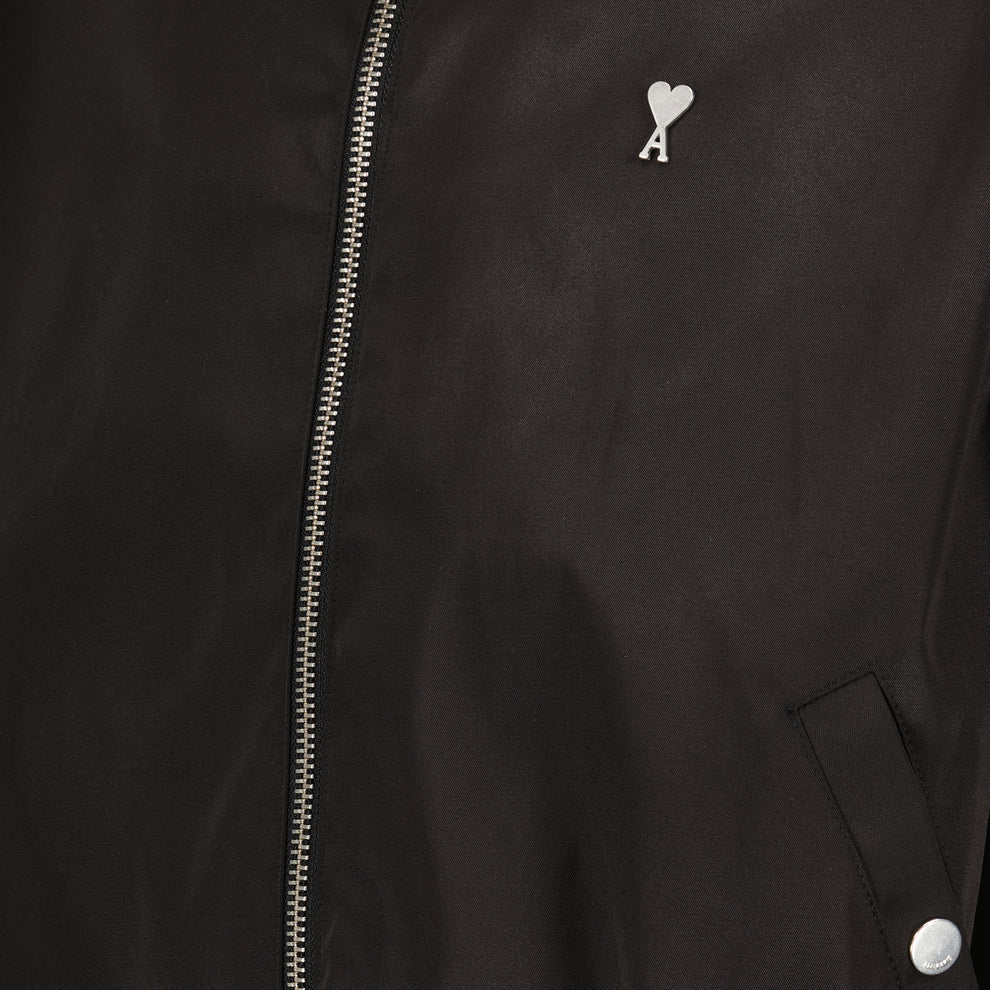 Ami Paris - Blouson Zippe - Noir-Vestes et Manteaux-HJK014.CO0009.001