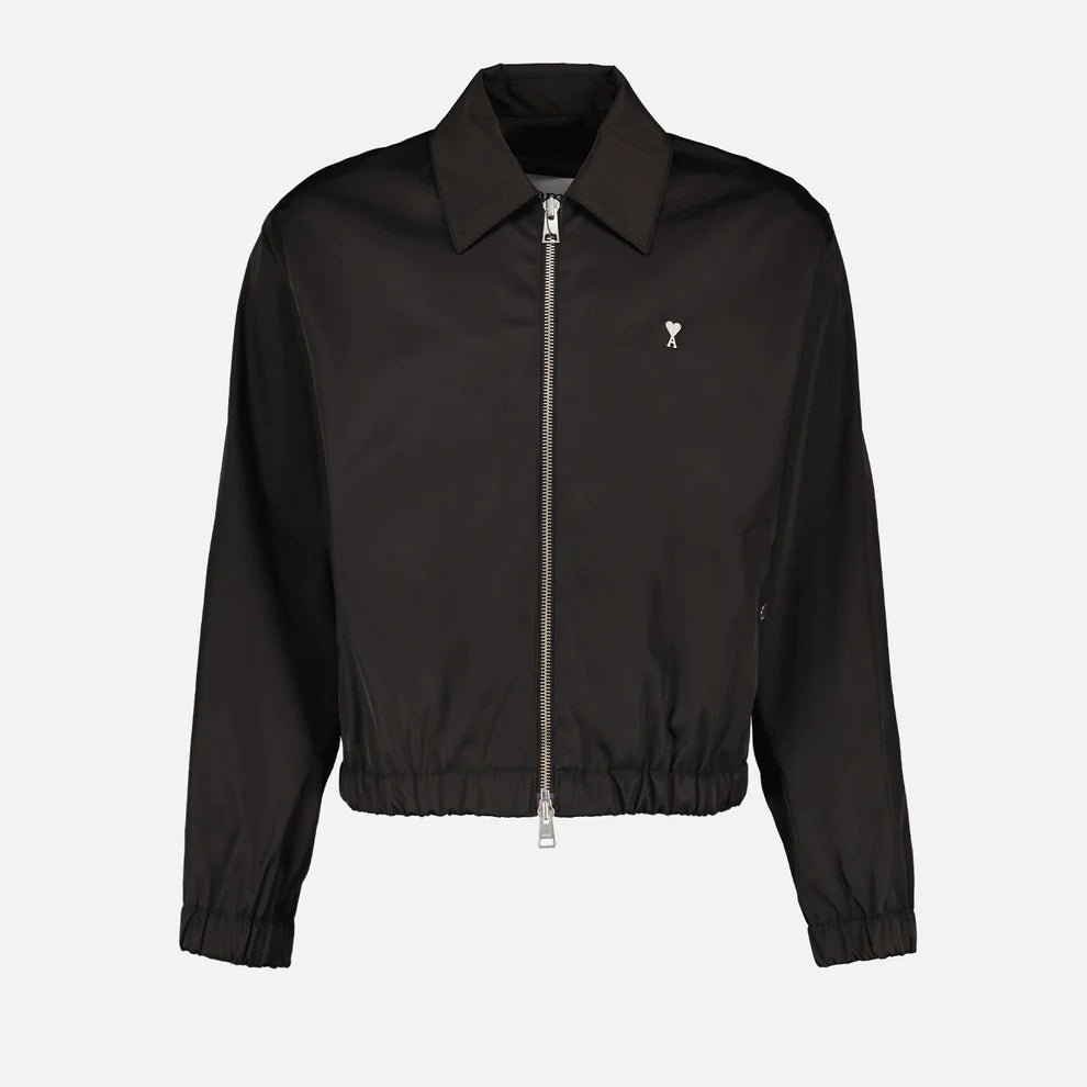 Ami Paris - Blouson Zippe - Noir-Vestes et Manteaux-HJK014.CO0009.001