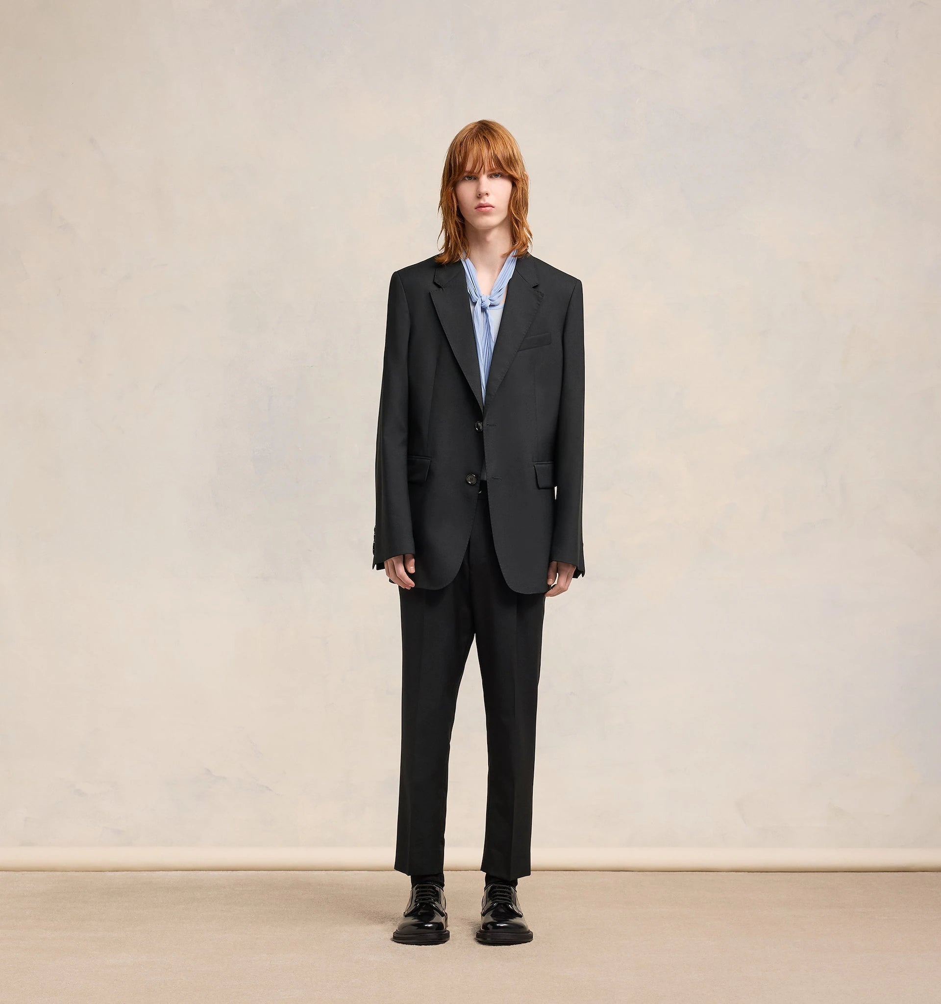 Ami Paris - Veste Deux Boutons - Noir-Vestes et Manteaux-HBV007.WV0044001