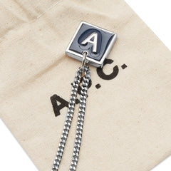 A.P.C. - Collier Logo à Plaque - Argent-Accessoires-MEACD-M70748