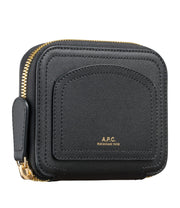 A.P.C - Compact Louisette Noir - Portefeuilles en cuir-Accessoires-PXAQG - H63401