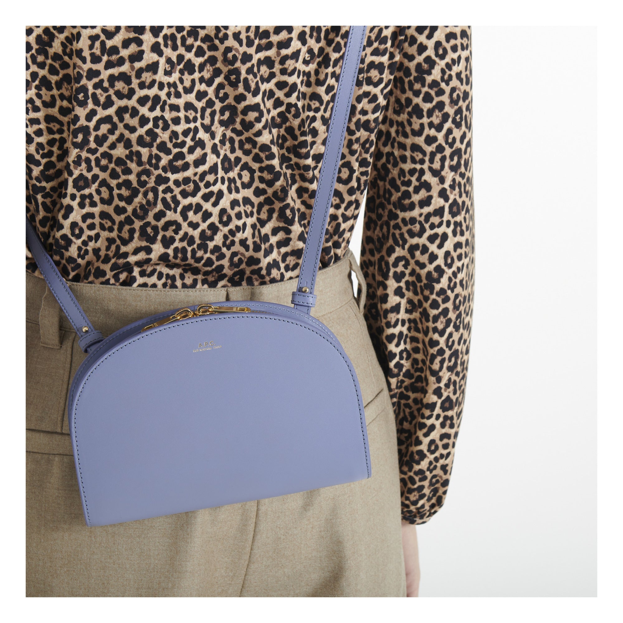 A.P.C. - Sac à Main Clutch Demi-lune Violet - Femme-Accessoires-PXAWV-F61596