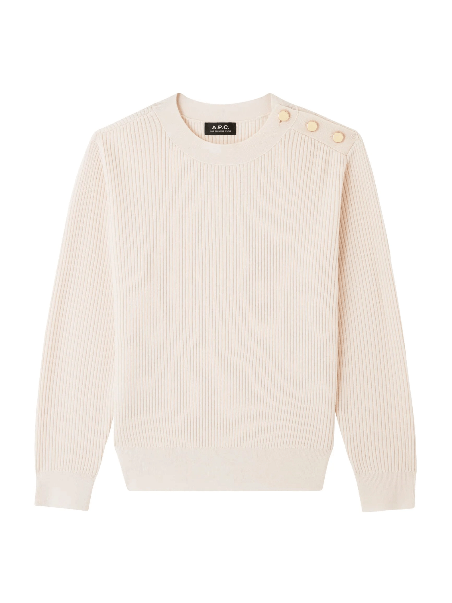 A.P.C - Pull Paola Blanc Cassé - Femme-Pulls et Sweats-WVAXM - F23992