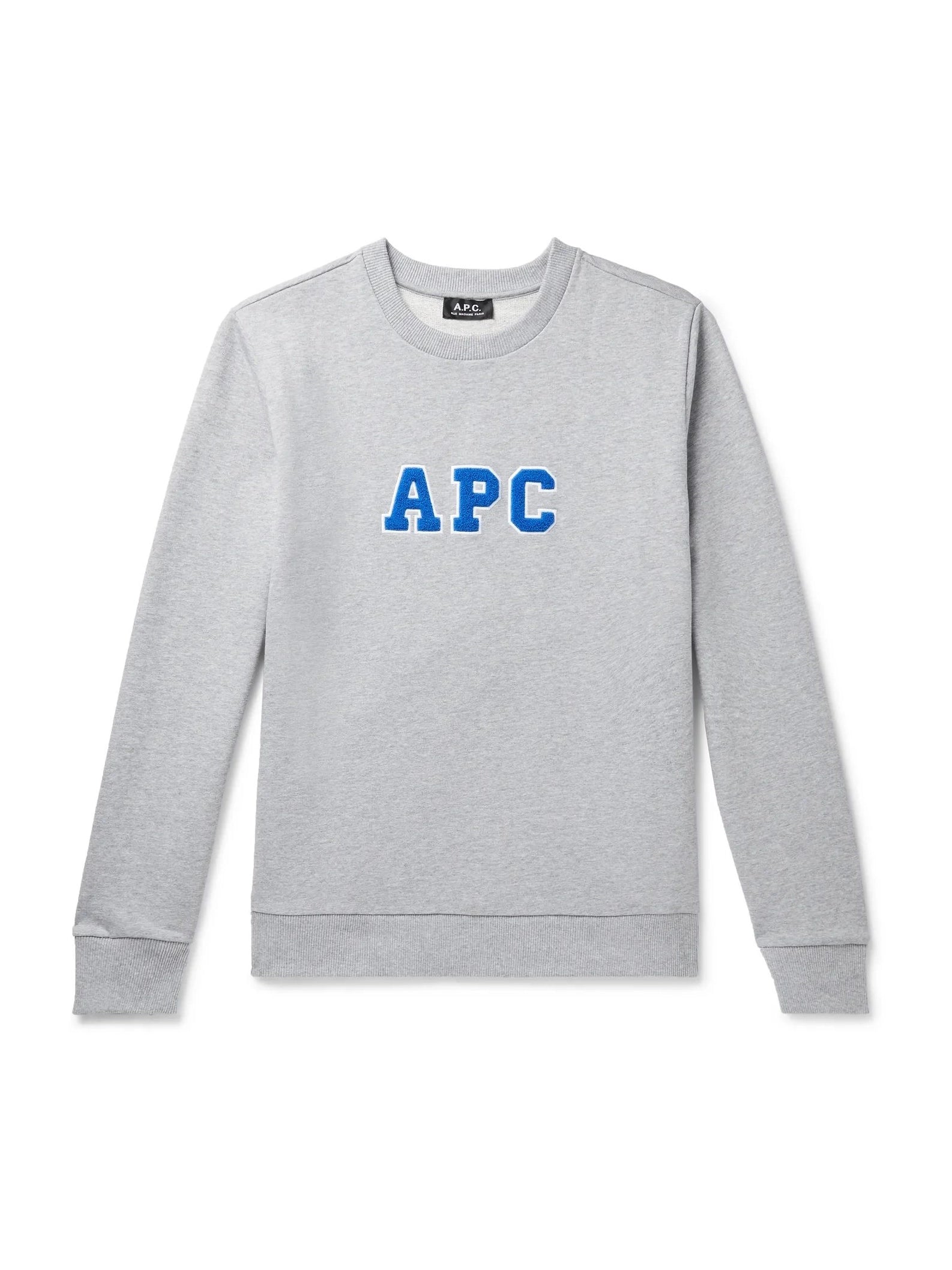 A.P.C - Sweat Malcolm gris chiné - homme-Pulls et Sweats-COEKQ-H27618