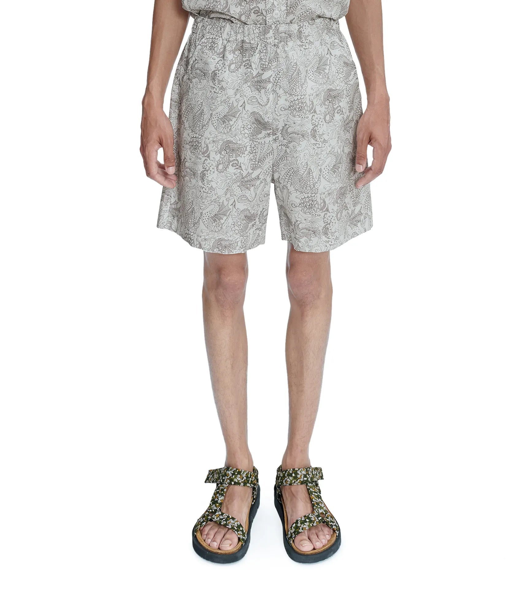 A.P.C. x Liberty - Short Michel - Blanc-short-COGAM-H10170