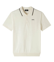 A.P.C - Polo Flynn - Blanc cassé-T-shirts-COGDK-H23309