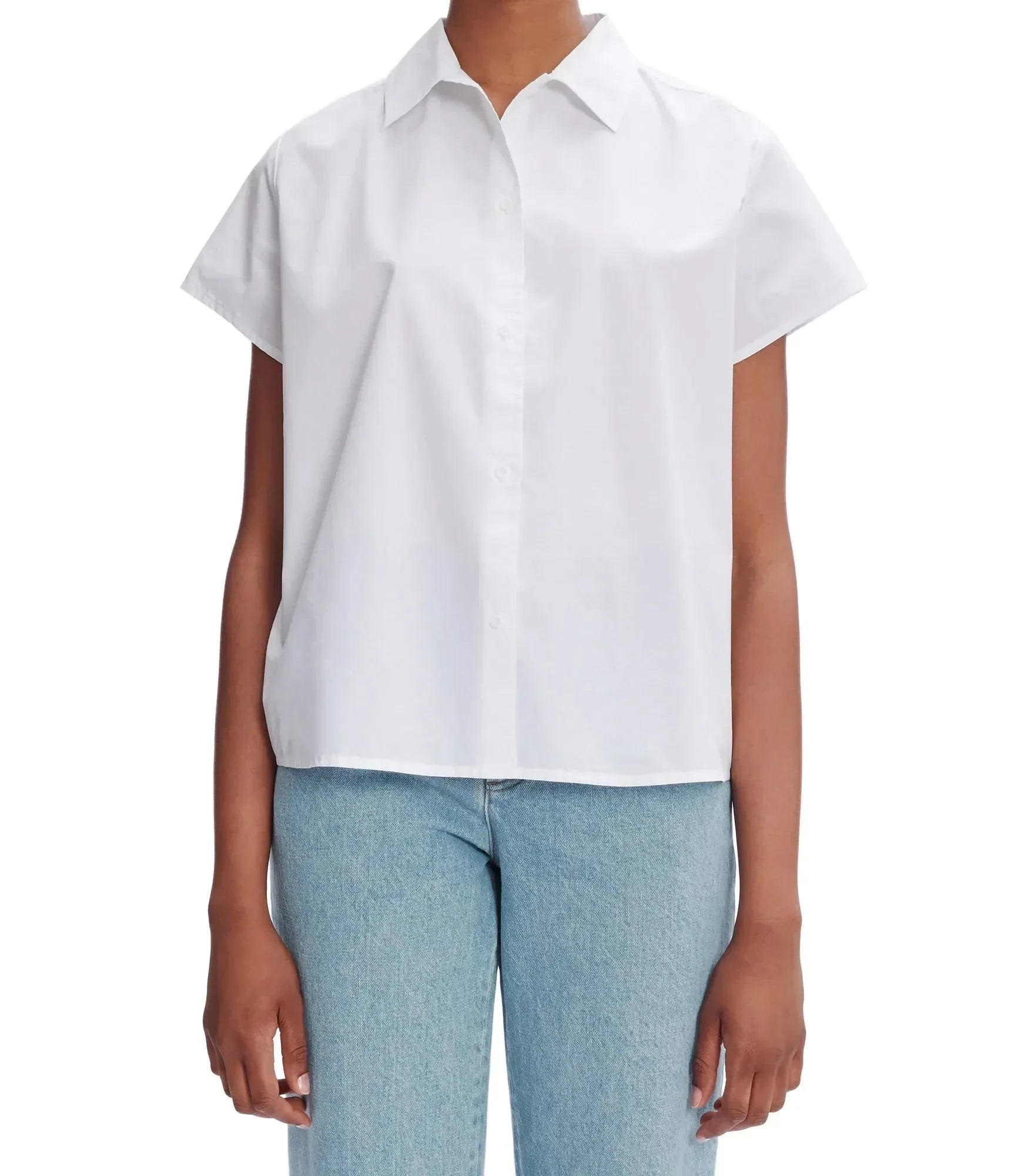 A.P.C. Femme - Chemisette Marina - Blanc-Tops-COEVD-F12440