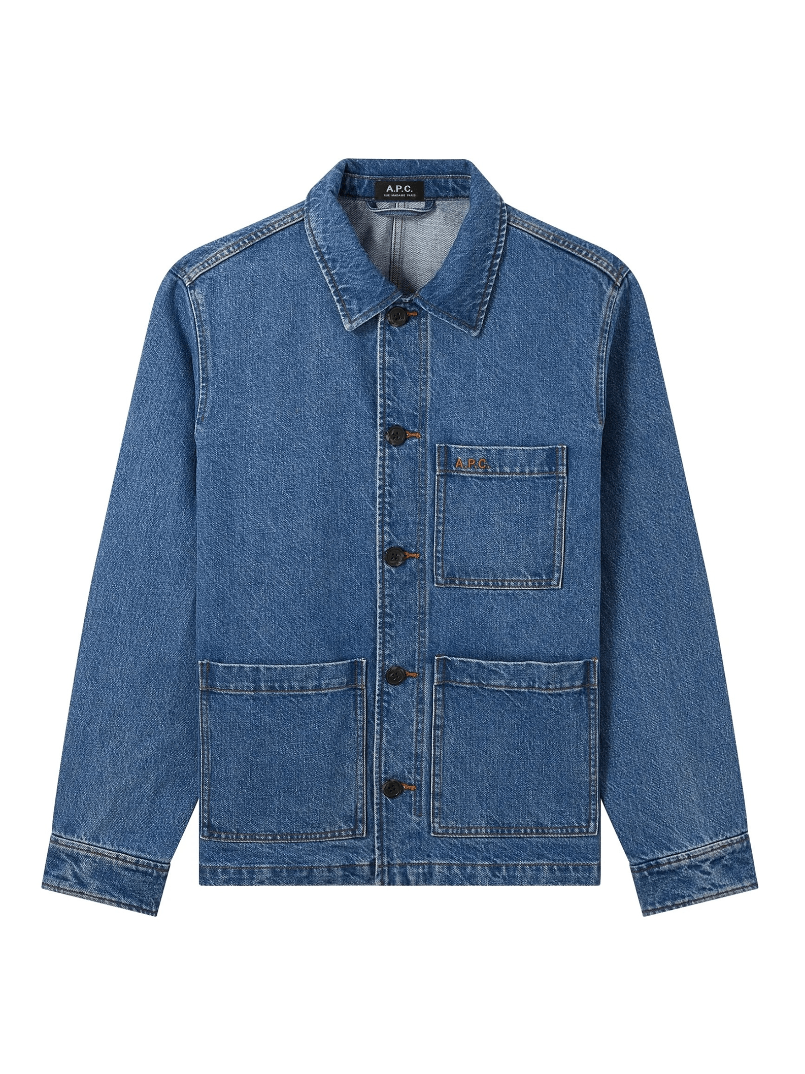 A.P.C. - Veste Nathanael H02609- Homme - Indigo Délavé-Vestes et Manteaux-COEVP-H02609