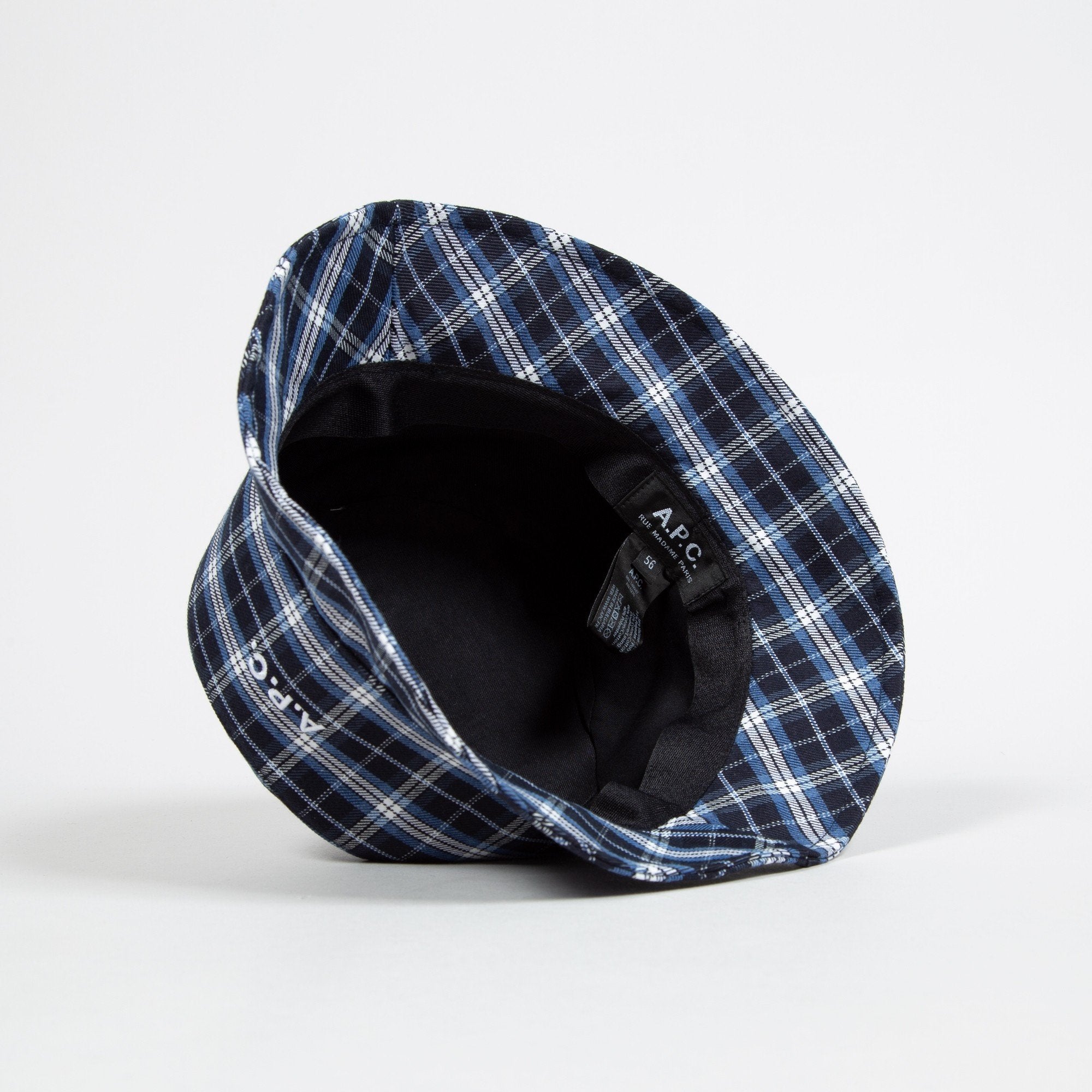 A.P.C - Bob Alex Blue Checked- UNISEXE-Accessoires-VIAIK-M24075