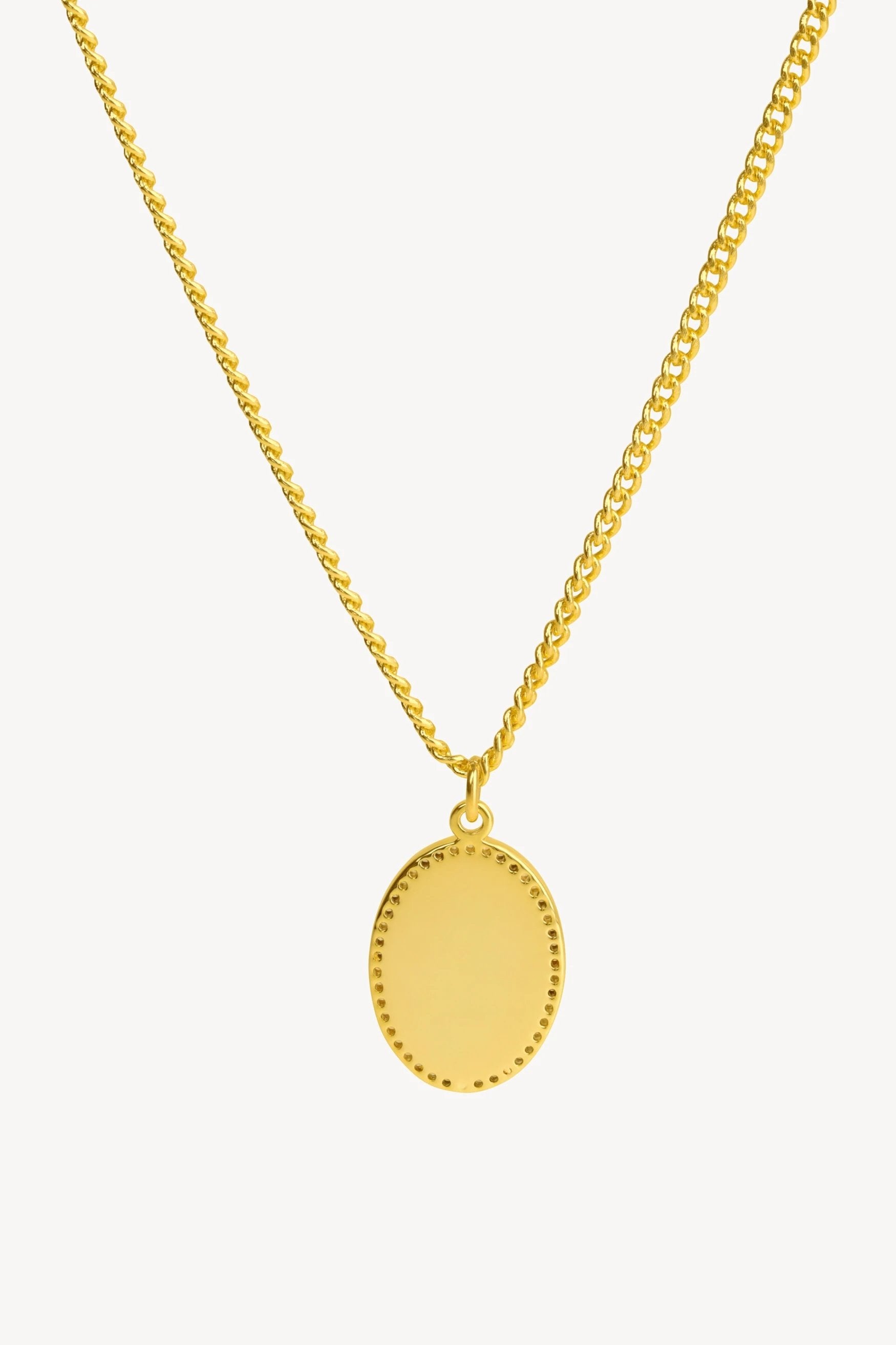 Aries Arise - Chain Necklace Whit Fly Paved Pendants - Gold-Accessoires-SSAR90106