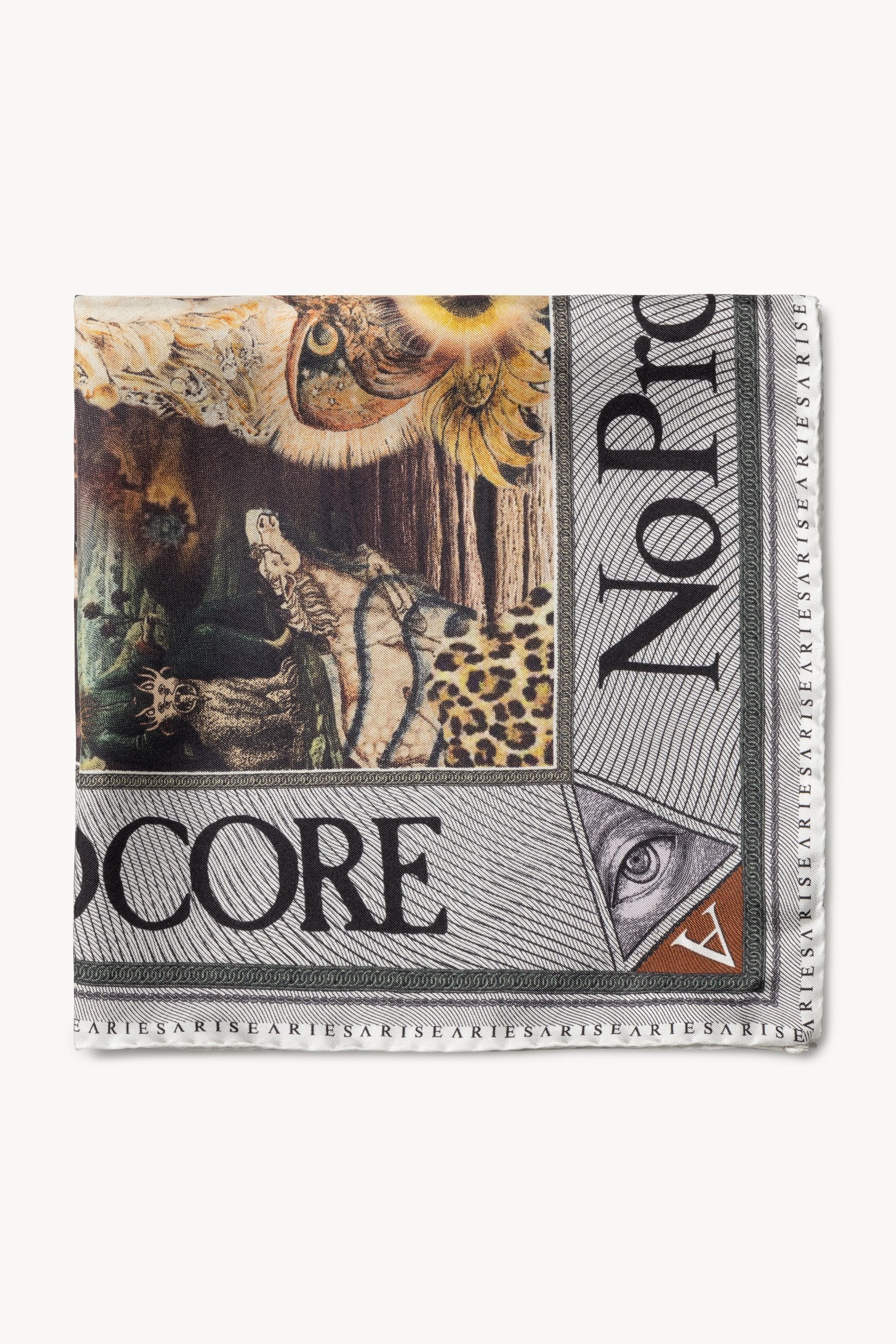 Aries Arise - Mystic Print Silk Bandana - Multi-Accessoires-FSAR90021
