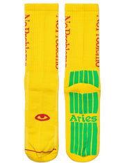ARIES ARISE - No Problemo Socks - Yellow-Accessoires-