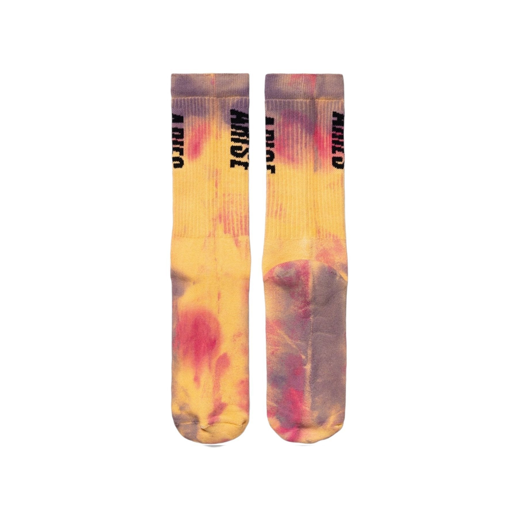 Aries Arise - Tie Dye Socks Yellow-Accessoires-SRAR0044