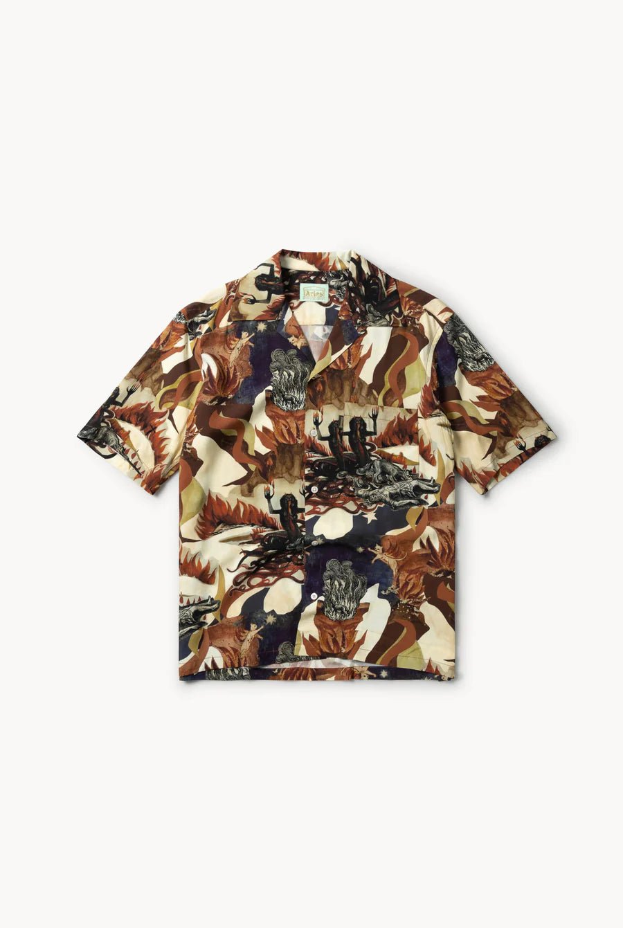 Aries Arise - Cannibal Apocalypse Hawaiian Shirt - Multicolore-Chemises-FUAR40106