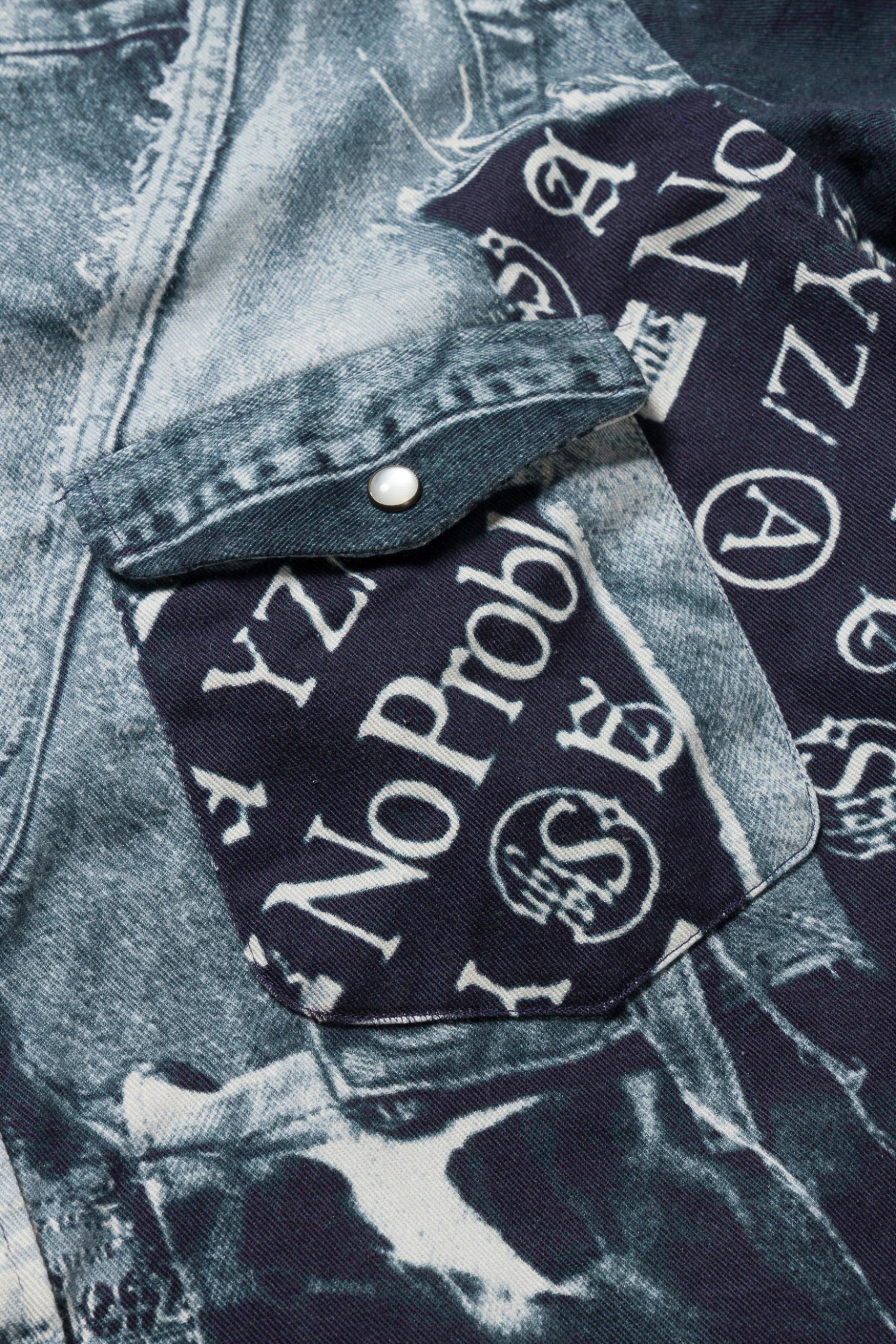 Aries Arise - Patchwork Western Shirt - Denim Inspired-Chemises-SUAR40106X