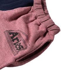 Aries Arise - Overdyed Colourblocked Sweatpant Salmon Pink - UNISEXE-Pantalons et Shorts-SRAR30800