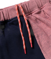 Aries Arise - Overdyed Colourblocked Sweatpant Salmon Pink - UNISEXE-Pantalons et Shorts-SRAR30800
