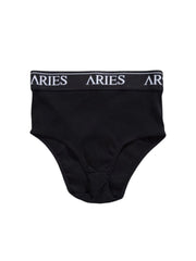 Aries Arise - Rib Highwaist Brief Black - Femme-Sous-vetements-SRAR00127