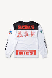 Aries Arise - Airtex Moto Multi Graphic LS Tee - White-T-shirt-FUAR40050