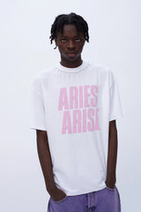 Aries Arise - Don't be A... Inside Out White Tee - Unisexe-T-shirts-FTAR60010