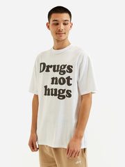 Aries Arise - Drugs Not Hugs Inside Out SS Tee - White-T-shirts-SSAR60003