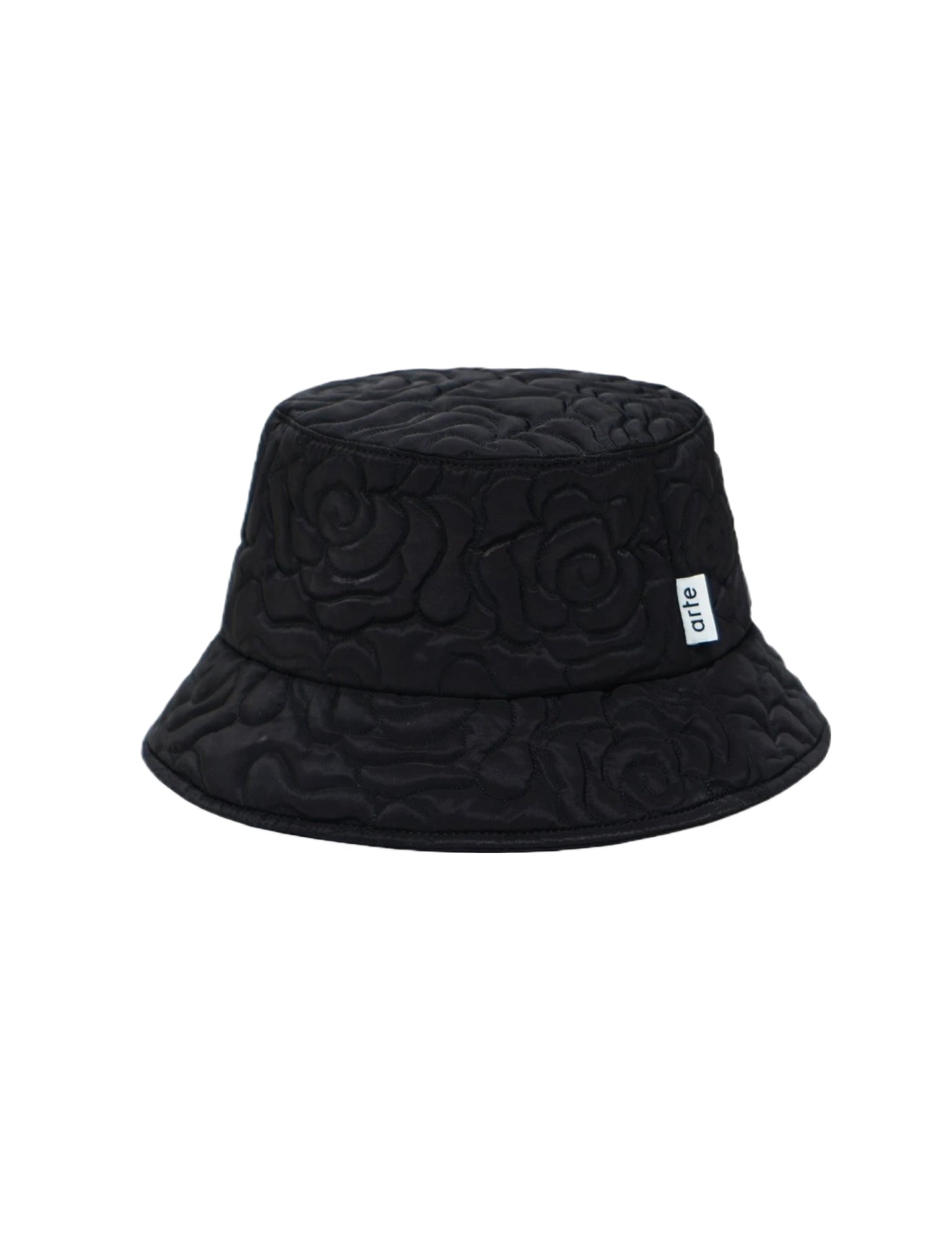 Arte Antwerp - Breton Embos Buckethat - Black-Accessoires-SS22-0133BH