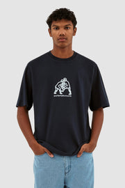 Arte Antwerp - Theo Fighter Front T-shirt - Navy-Accessoires-SS24-016T